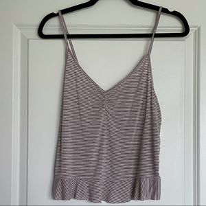 American Eagle striped tank top medium